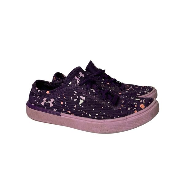 Under Armour Kids' Purple and Pink Sneakers 4Y - Picture 1 of 10